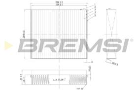 Bremsi FC1333 - CABIN FILTER MERCEDES-BENZ