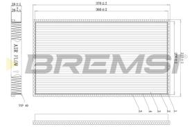 Bremsi FC1338 - CABIN FILTER MERCEDES-BENZ
