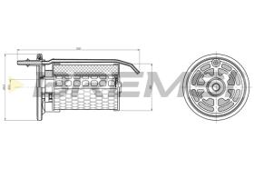Bremsi FE0362 - FUEL FILTER FIAT