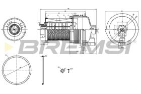 Bremsi FE0804 - FUEL FILTER FORD