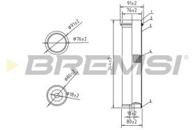 Bremsi FA2186 - AIR FILTER MERCEDES-BENZ