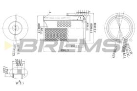 Bremsi FA2274 - AIR FILTER
