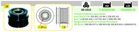 Ijs Group 301012 - (*) POLEA ALTERNADOR AUDI - VW