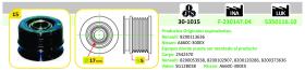 Ijs Group 301015 - (*) POLEA ALTERNADOR MITSUBISHI - NISSAN - RENAULT