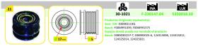 Ijs Group 301021 - (*) POLEA ALTERNADOR  SEAT - VW