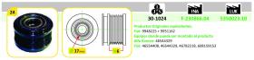 Ijs Group 301024 - (*) POLEA ALTERNADOR ALFA ROMEO - FIAT - LANCIA