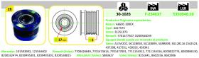 Ijs Group 301026 - (*) POLEA ALTERNADOR RENAULT - MITSUBISHI - NISSAN - OPEL -