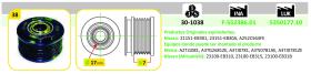 Ijs Group 301038 - POLEA ALTERNADOR