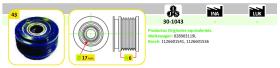 Ijs Group 301043 - (*) POLEA ALTERNADOR AUDI - VW