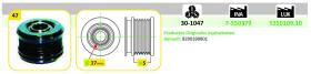 Ijs Group 301047 - (*) POLEA ALTERNADOR DACIA - NISSAN - RENAULT