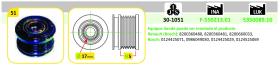 Ijs Group 301051 - (*) POLEA ALTERNADOR RENAULT