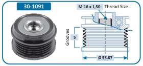 Ijs Group 301091 - (*) POLEA ALTERNADOR AUDI - SKODA - VW