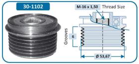 Ijs Group 301102 - (*) POLEA ALTERNADOR FORD