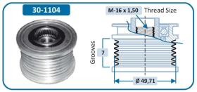 Ijs Group 301104 - (*) POLEA ALTERNADOR MERCEDES