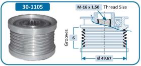 Ijs Group 301105 - (*) POLEA ALTERNADOR NISSAN