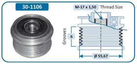 Ijs Group 301106 - (*) POLEA ALTERNADOR MAZDA