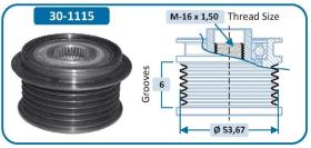 Ijs Group 301115 - (*) POLEA ALTERNADOR FORD - VOLVO