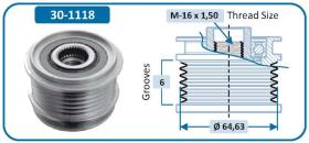 Ijs Group 301118 - (*) POLEA ALTERNADOR AUDI