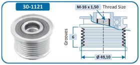 Ijs Group 301121 - (*) POLEA ALTERNADOR RENAULT
