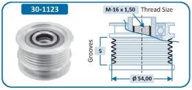 Ijs Group 301123 - (*) POLEA ALTERNADOR OPEL