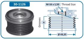 Ijs Group 301126 - (*) POLEA ALTERNADOR AUDI - SEAT - SKODA - VW