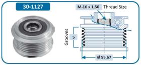 Ijs Group 301127 - (*) POLEA ALTERNADOR FORD - VOLVO