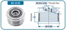 Ijs Group 301135 - POLEA ALTERNADOR