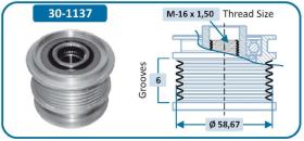Ijs Group 301137 - (*) POLEA ALTERNADOR FORD - JAGUAR - LAND ROVER - VOLVO