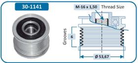Ijs Group 301141 - (*) POLEA ALTERNADOR OPEL - SAAB