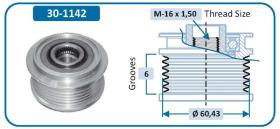 Ijs Group 301142 - (*) POLEA ALTERNADOR AUDI