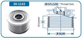 Ijs Group 301143 - (*) POLEA ALTERNADOR ALFA ROMEO - LANCIA