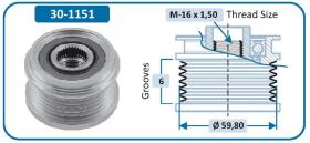 Ijs Group 301151 - (*) POLEA ALTERNADOR