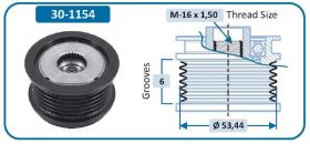 Ijs Group 301154 - POLEA ALTERNADOR