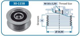 Ijs Group 301158 - (*) POLEA DE ALTERNADOR
