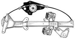 Doga 101153 - FORD FIESTA (7/02>8/08) 4P-DL/IZDO - ELECTRICO SOLO MECANISM