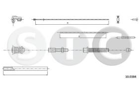 STC T483141 - CABLE ACELERADOR R 12 (1170/1330)