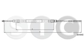 STC T480660 - CABLE FRENO SERIE 5 ALL    W/NUT-C/DAD