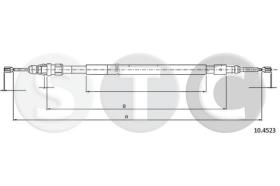 STC T480840 - CABLE FRENO C2 ALL (DISC BRAKE)