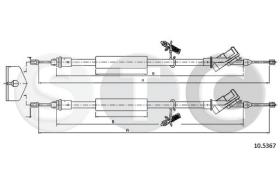 STC T481828 - CABLE FRENO FOCUS IIALL (DRUM BRAKE)