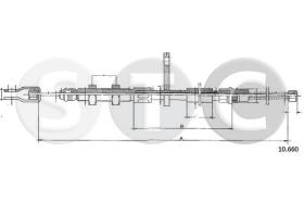 STC T480336 - CABLE FRENO R 4GTL (1128)  SX-LH