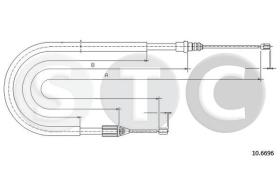 STC T483072 - CABLE FRENO MEGANE COACH 2,0 16V (DISC