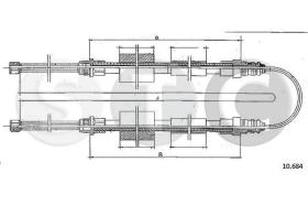 STC T483378 - CABLE FRENO HORIZON ALL