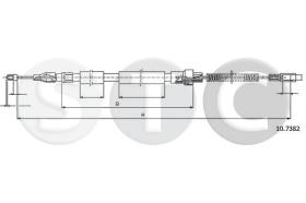 STC T483733 - CABLE FRENO LT 28/552,4 DS-TDS CH.295