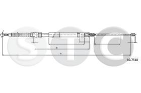 STC T483764 - CABLE FRENO A3 ALL DX/SX-RH/LH