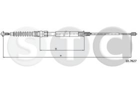 STC T483766 - CABLE FRENO TOURAN ALL 2,0TDI - 2,0FSI