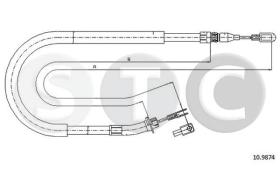 STC T480962 - CABLE FRENO SPRINTERMOD.741.408/04 DX