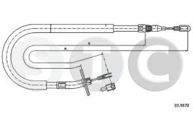 STC T480966 - CABLE FRENO SPRINTERCH.3550 MOD.741.4