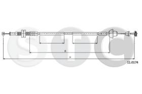 STC T481909 - CABLE ACELERADOR ESCORT 1,4I