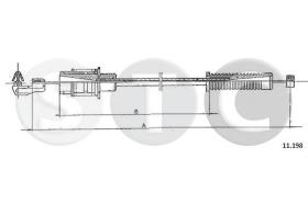 STC T480879 - CABLE ACELERADOR VISA DIESEL - C15 DIE