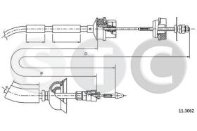 STC T482706 - CABLE EMBRAGUE 405 ALL 1,3 - TD